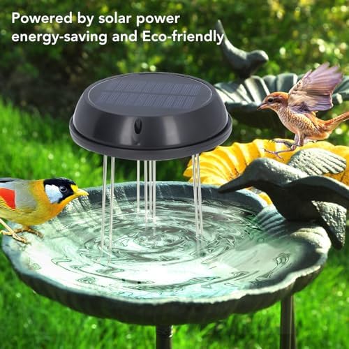 Asixxsix Solar Water Wiggler for Bird Bath, 5V 0.5W Solar Powered Water Agitator, Super Quiet Bird Bath Water Mixer for Garden Pond Decoration, Scenic Ponds, Rock Gardens - Image 2