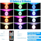 4 Pcs 20W LED RGB Outdoor Landscape Lighting with Remote & Transformer - Image 4