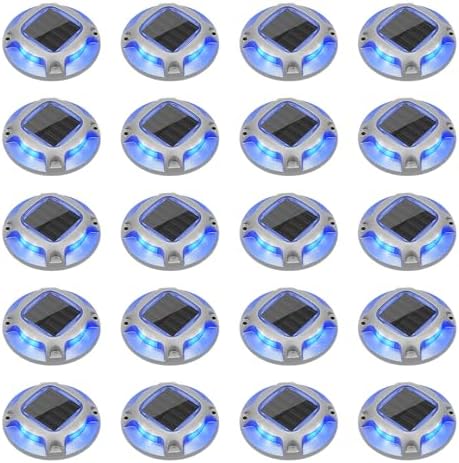 VOLISUN Solar Driveway Marker Lights Dock Marine Led Deck Outdoor 20 Pack by VOLISUN