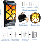 Solar Flame Lights Outdoor, Waterproof Halloween Decor, 6 Pack - Image 3