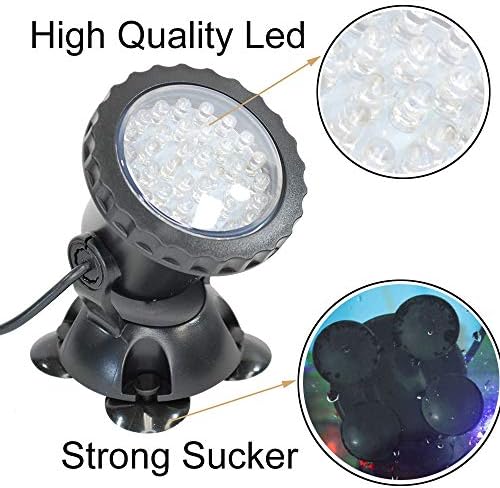 iMeshbean Submersible Led Pond Lights,Set of 4 144 LEDs Underwater Pool Fountain Waterfall Lights Color Changing Lamp with Remote Control - Image 5
