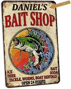 Personalized Fishing Signs Custom Bait Shop Sign Fishing Décor For Home Cabin Wall Art Man Cave Décor Gifts For Him Lodge Décor 108122002069 - Image 3