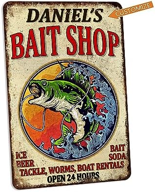 Personalized Fishing Signs Custom Bait Shop Sign Fishing Décor For Home Cabin Wall Art Man Cave Décor Gifts For Him Lodge Décor 108122002069 - Image 3
