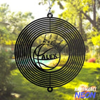 Personalized Golf Outdoor Wind Spinner Sublimation Custom Name Metal Art Kinetic Ornament Laser Cut 3D Decor for Lawn Patio Porch Indoor Garden Yard Golf Lovers Dads Father Presents (Basketball) - Image 4