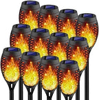 Kurifier Solar Lights Outdoor 12Pcs Solar Torch Light with Flickering Flame by Kurifier