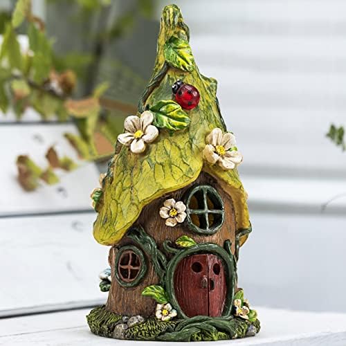 AIINY Garden Decor Outdoor Solar Statues, 9.4Inch Resin Fairy Garden Solar Lights Birthday Gifts for Women Yard Decorations, Gardening Gifts for Patio, Balcony, Porch Decor - Image 2