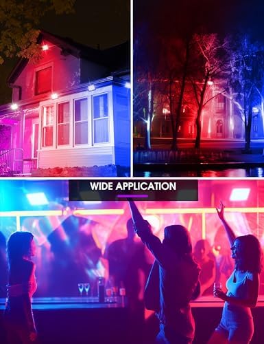 L LOHAS LED 25W RGB Flood Light Outdoor Remote Color Changing 2 Pack - Image 7