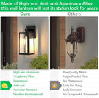 MAXvolador Outdoor Wall Light Fixture, Exterior Waterproof Wall Lantern - Image 7
