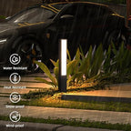 Landscape Path Lights,40 Inch Outdoor Bollard Lights AC 100-240V Aluminum Modern Pathway Lamp IP65 Waterproof 3000K Luxury LED Lighting for Commercial Garden Walkway Lawn Decoration - Image 2