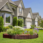 Land Guard Corrugated Garden Edging Border, 12" x 50' Landscape Paver Edging, Tall Landscape Edging, Fence for Garden, Flower Bed, Lawn and Landscape Edging (Brown) - Image 6