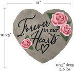 Spoontiques 13221 Forever in Our Hearts Stepping Stone, Pink - Image 3