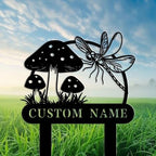 Personalized Garden Dragonfly Sign - Custom Name Iron Metal Plaque for Outdoor Yard Decor, Housewarming Gift, Family Home Marker - Image 5