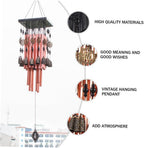 SUPVOX 1Pc Retro Home Decoration Solid and Multi Tube Wind Chime Antique Hanging Adornment for Outdoor and Indoor Use - Image 7