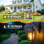 2 Pack 14'' Outdoor Solar Lanterns, Large Solar Lanterns Outdoor Waterproof - Image 3