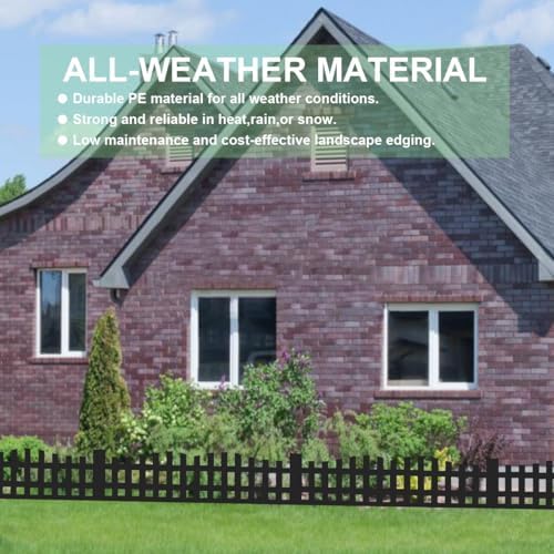 Garden Edging 33FT x 4.1~4.9IN Tall, Landscape Edging Borders with 60pcs Plastic Stakes,Arched Design Black Flexible Lawn Edging Border, No Digging Edge Fence DIY for Tree Flowerbeds Grass Yard - Image 3
