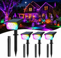 T-SUNUS RGB Solar Landscape Spotlights 4 Pack IP65 Waterproof Dusk-to-Dawn by T-SUNUSLighting