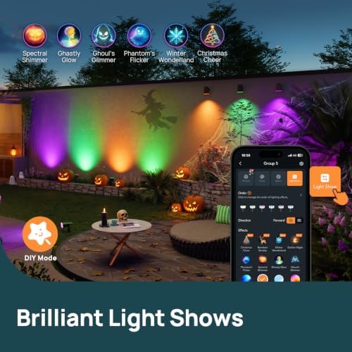 Linkind Smart Solar Spot Lights Outdoor SL5C, IP67 Halloween Lights Outdoor - Image 2