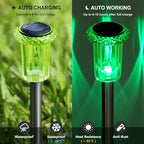 DenicMic Solar Halloween Lights Outdoor Waterproof 10 Pack Halloween Decor - Image 3