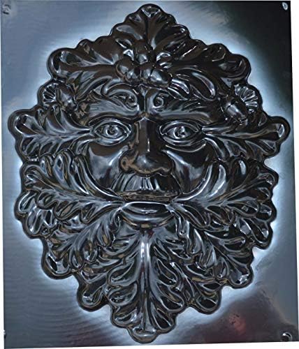 Mold Sculpture DIY Green Man FACE Plaque Old Man Modern Art Tree Wood Spirit Faces Greenman (D29) - Image 5
