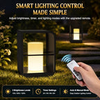 11" Solar Lanterns Outdoor Waterproof Outdoor Desk Lamp with Remote - Image 4