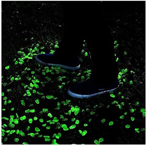 Glowing Stone Green Glowing Pebbles, Glowing Pebbles Glow in The Dark, Garden and Park Decorations, Decorative Resin Gravel for Aquarium Fish Tanks (Size : 300PCS) - Image 3