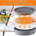 Saillong Bird Baths for Outdoors, Bird Bath Bowl Water Feeder Outdoor for Hummingbirds for Garden Yard Patio Lawn, Ideal for Attracting Birds(Deck Mounted Style) - Image 3