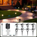 All-in-One Low Voltage Landscape Lighting Kit, 8 Pack Landscape Lights with Smart Transformer, Dimmable Waterproof Outdoor LED SpotLights, 24V LED Landscape Lights for Yard, Garden(Warm White) - Image 4