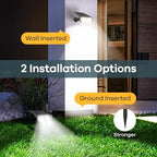 Linkind Solar Lights Outdoor Waterproof Landscape Spotlight Daylight 4 Pack - Image 5