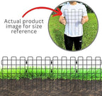 ShopLaLa Garden Fence Animal Barrier (10 Panels) 12in(L) x 16.5in(H) Small and Short White Metal Wire Fencing Decorative Flower Bed Edging for Landscape Plant Protector Dog Fences Yard Outdoor Decor - Image 5
