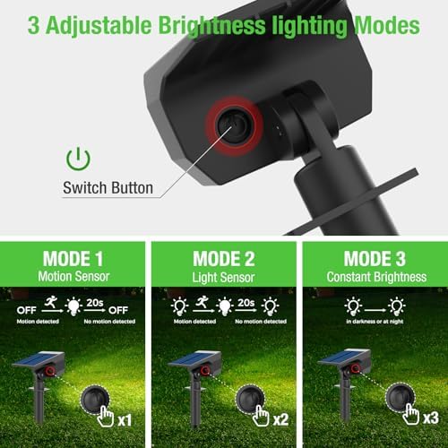 nipify Solar Lights Outdoor Waterproof, Motion Sensor Spot Landscape Light - Image 4