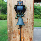 Cast Iron Garden Retro Doorbell Door Bell Manually Shaking Wall Hanging Doorbell Indoor Outdoor Wall Mounted Dinner Bell Outdoor Hanging Decor, Garden Decorative Bell by Unknown