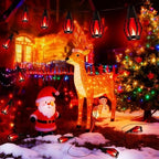 Flacchi Solar Flame String Lights - 42ft 15 LED Lights Outdoor Solar String Lights for Garden Patio Christmas Decoration (Red, 42ft) - Image 4