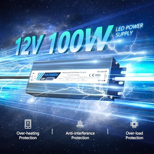 LED-Driver Waterproof 12V 100W: AC100-264V to 12V DC 8.3A IP67 - Image 2