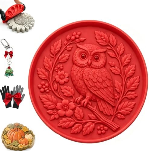 Hummingbird Garden Art Stepping Stone Mold, Reusable Sunflower Stepping Stone Molds, 3D Large Animal-Themed Garden Art Paver Molds, Heavy Duty Silicone Flower Cement Tool, for Concrete Walkway (J) by Unknown