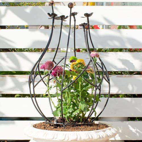 Obelisk Trellis Garden - 27" Metal Climbing Support for Vines by Goooxim