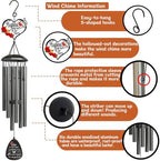 40" Memorial Wind Chimes for Loss of Husband Sympathy Gift, Bereavement Gifts for Loss of Husband, Memorial Gift for Husband - Image 5