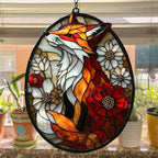 Fox Tiffany Style Acrylic Suncatcher - Image 4