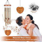 Memorial Wind Chimes, 37" Large Outdoor Wind Chimes for Loss of Loved One, Meaningful Sympathy Gifts in Memory of Father, Mother or a Loved One - Image 4