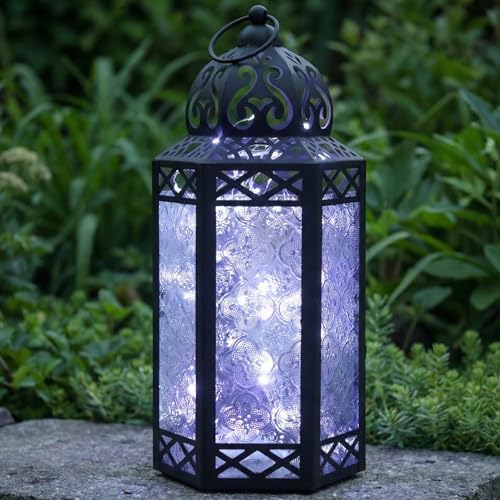 Vela Lanterns Decorative Indoor Fairy Light Candle Holder, Clear, L by VelaCandleLanterns