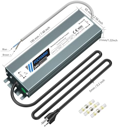 LED Power Supply 100W: AC100-264V to 24V DC 6.3A IP67 - Image 3