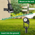 Low Voltage Landscape Lighting, 6 Pack Outdoor Spot Lights with Transformers, 12V Warm White Landscape Spotlights IP65 Waterproof Plug in Outdoor Uplights for Yard House Pathway Tree Pools - Image 6