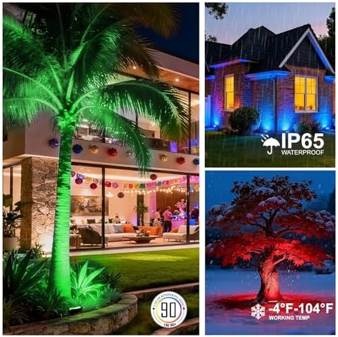12V Hard Wired Low Voltage Flood Lights Outdoor for Christmas - Image 5