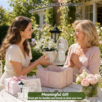 Solar Angel Outdoor Garden Statues with Lantern & Flower Pot - Image 7