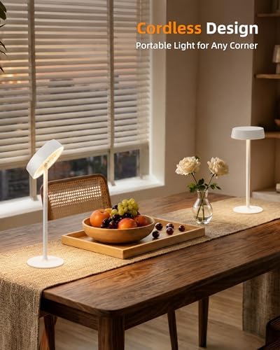 EZVALO Cordless Lamp, Rechargeable Table Lamp, Battery Operated - Image 4