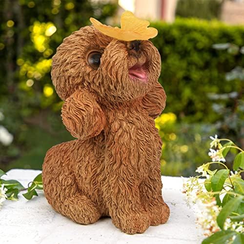 Dog Statues Outdoor Decor, Solar Lights Outdoor Statue Garden Decorations - Image 2