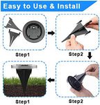 4.6 Inch Diameter Solar Ground Lights, Waterproof Solar Garden Lights, Outdoor Garden Waterproof Bright in-Ground Light, Landscape Lighting for Pathway,Yard,Lawn,Patio,Walkway (16 Pack White Light) - Image 5