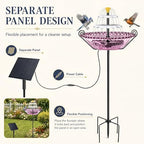 Solar Fountain for Bird Bath Outside, Water Fountain with Stake Stand to Attract Birds for Garden, Patio & Yard - Image 2