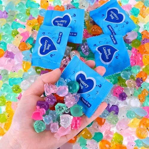 220 pcs Mini Resin Animals Blind Bags, Luminous Mini Resin Animal Figurines for Fairy Garden, Dollhouse, DIY Craft Decor, 50+ Animal Combination Sets for Adults by WelcometoShtNeeg