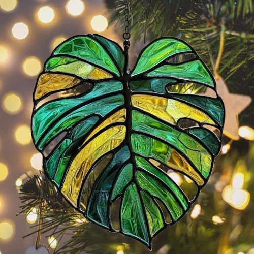 Monstera Leaf Acrylic Suncatcher - Image 6