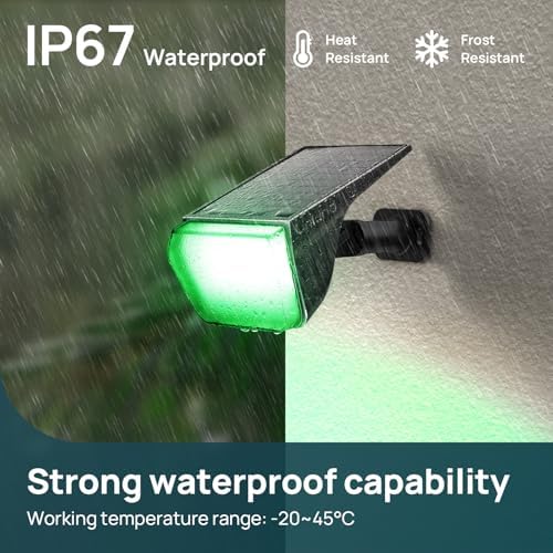 Linkind Halloween Solar Spot Lights Outdoor Waterproof Multicolor 8 Pack - Image 3
